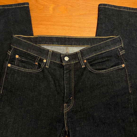 Levi’s 514 Straight Fit Jeans – Dark Rinse – Men’s 33x30 - Picture 3 of 3